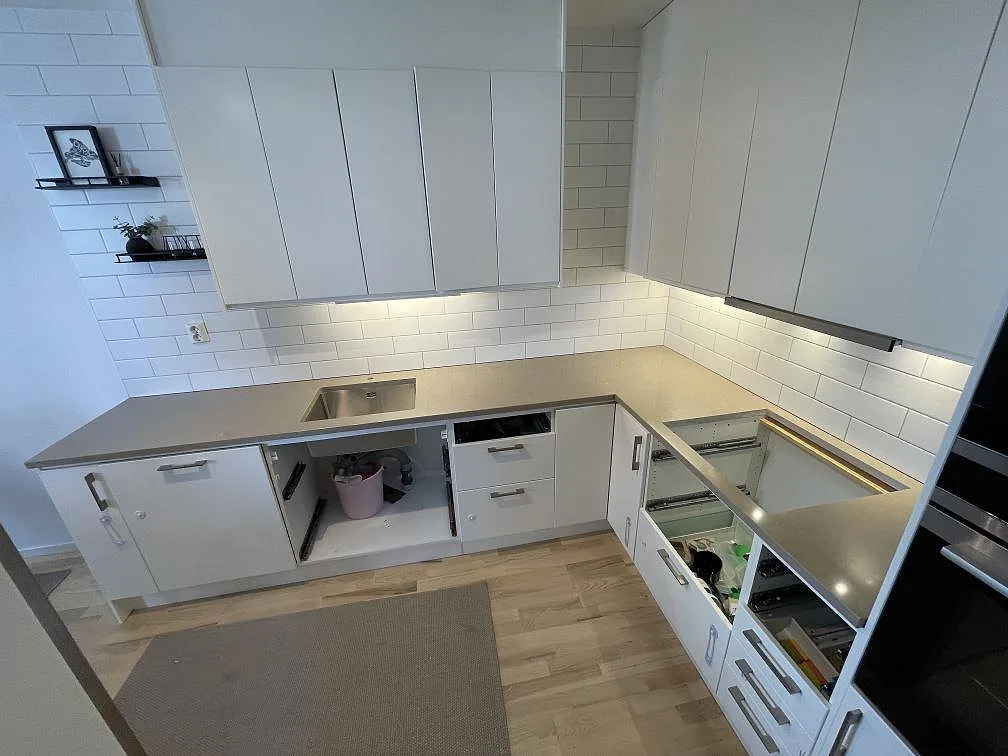 Køkkenbordplade i Silestone Coral Clay, Stockholm – billede 2