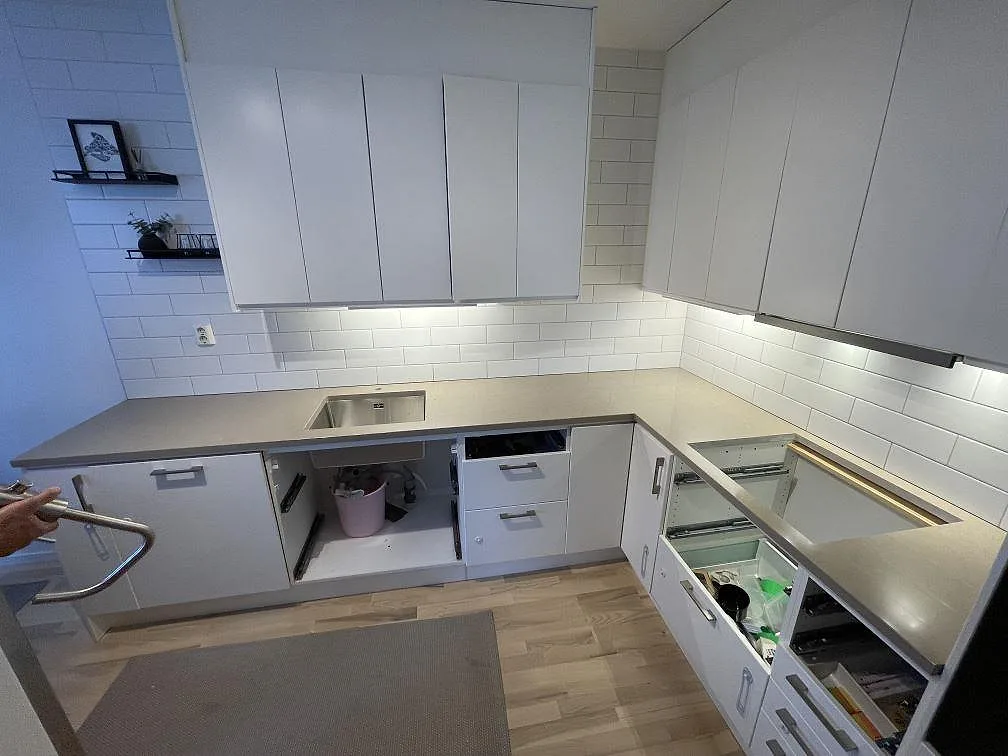 Køkkenbordplade i Silestone Coral Clay, Stockholm – billede 3