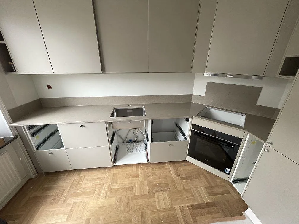 Køkkenbordplade i Silestone Coral Clay, Stockholm – billede 3