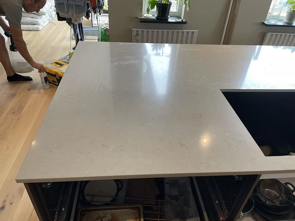 Køkkenbordplade i Silestone Coral Clay, Trelleborg – billede 7