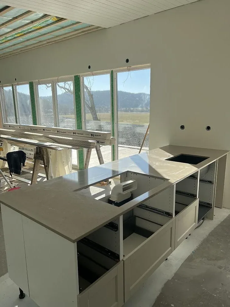 Køkkenbordplade i Silestone Coral Clay, Ucklum