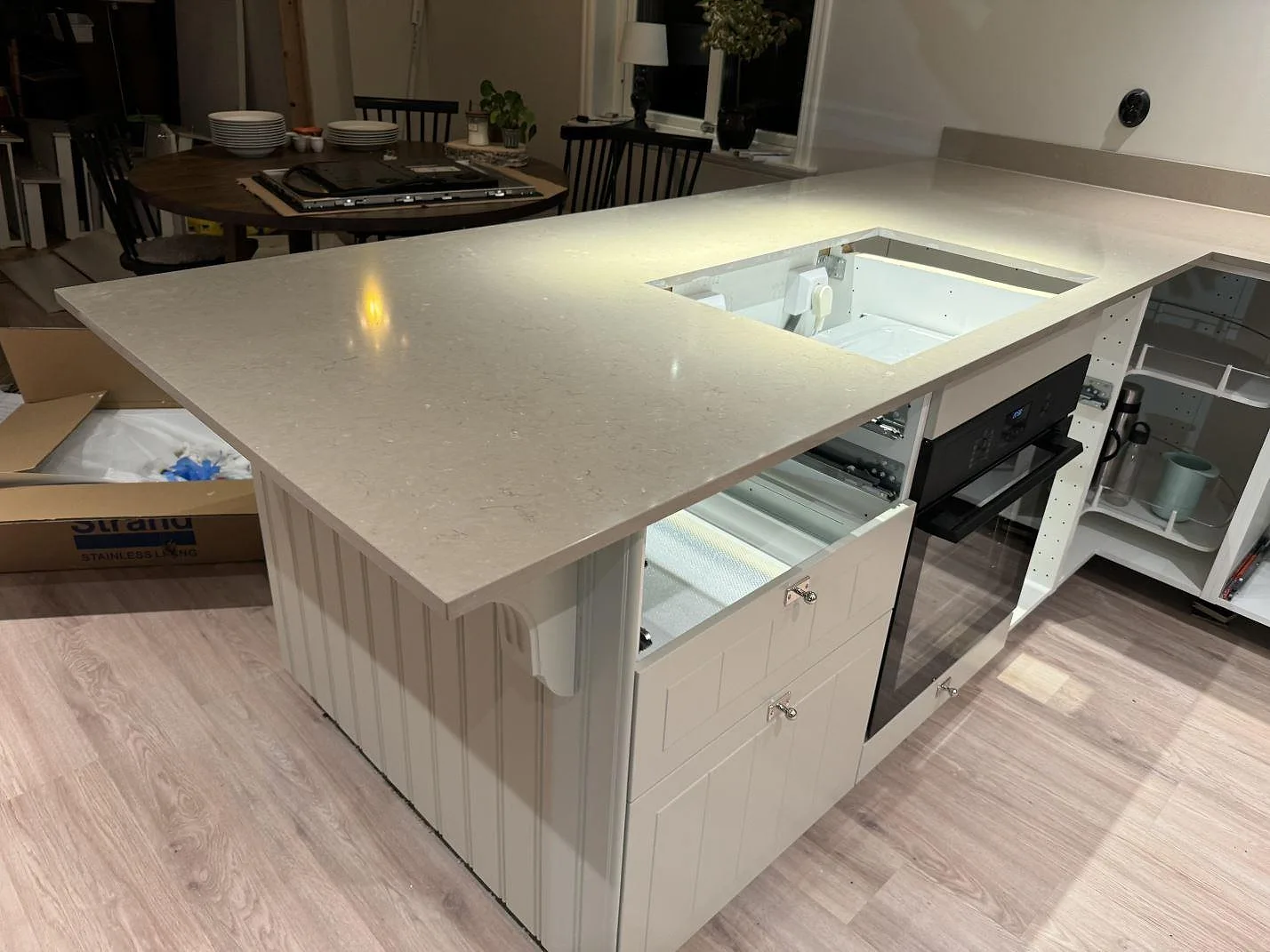 Køkkenbordplade i Silestone Coral Clay, Uddebo
