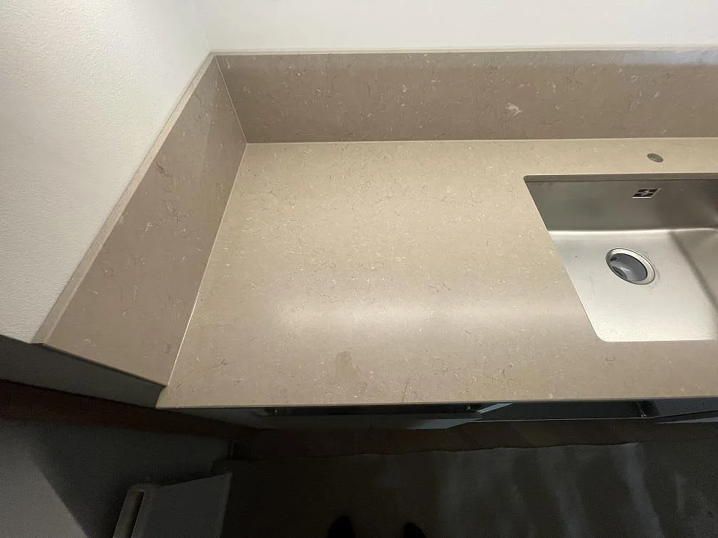 Køkkenbordplade i Silestone Coral Clay, Uppsala – billede 3