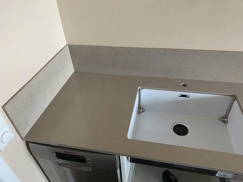 Køkkenbordplade i Silestone Coral Clay, Västra Frölunda – billede 2