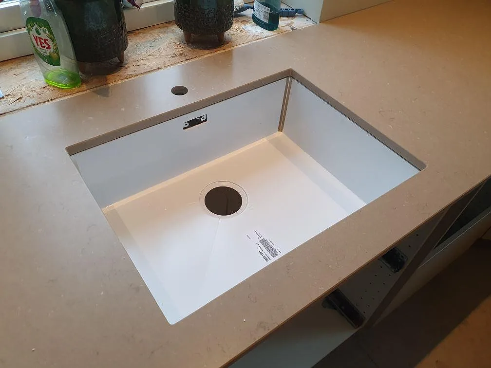 Køkkenbordplade i Silestone Coral Clay, Vallentuna – billede 4