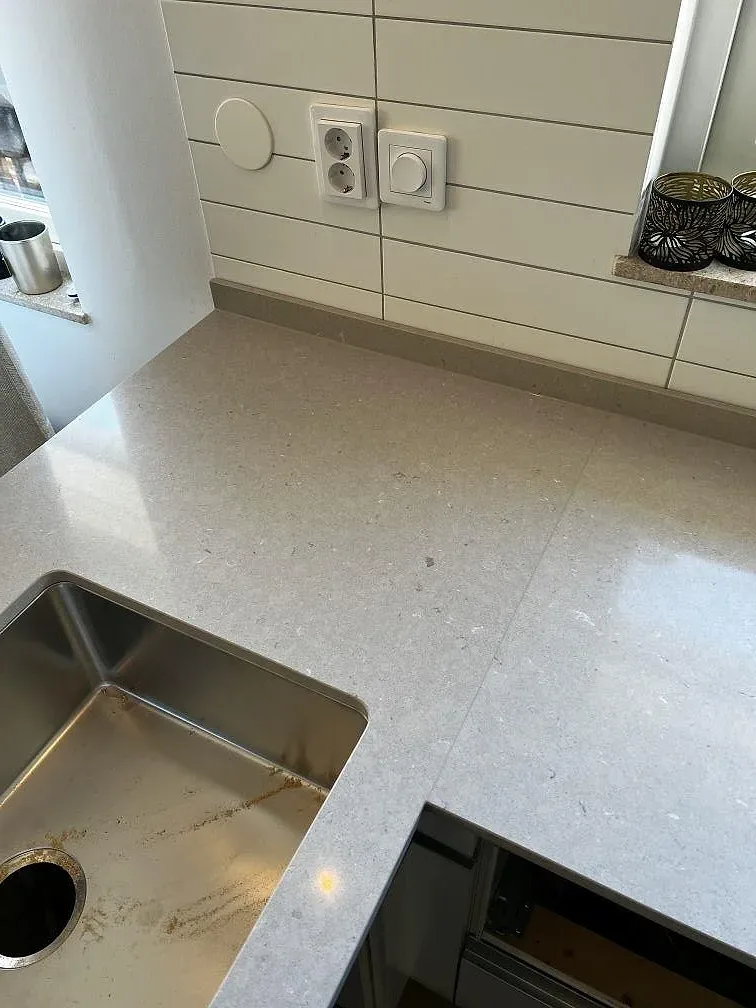 Køkkenbordplade i Silestone Coral Clay, Vellinge – billede 4