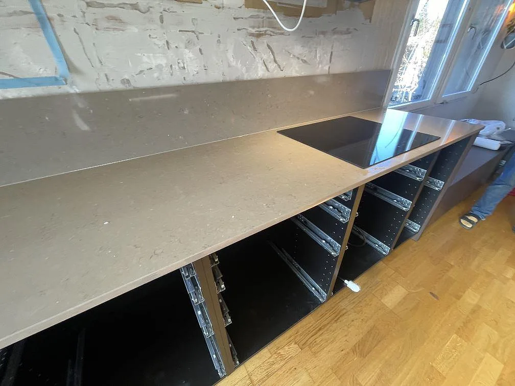 Køkkenbordplade i Silestone Coral Clay, Vendelsö – billede 4