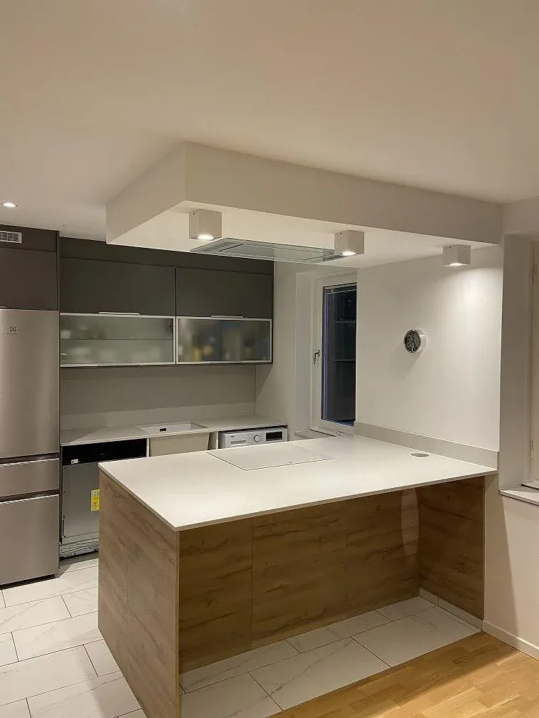Køkkenbordplade i Silestone Desert Silver, Malmö