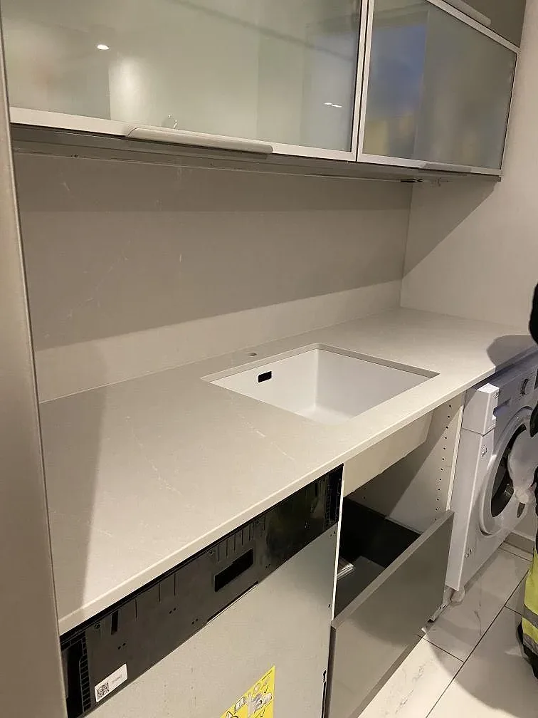 Køkkenbordplade i Silestone Desert Silver, Malmö – billede 2
