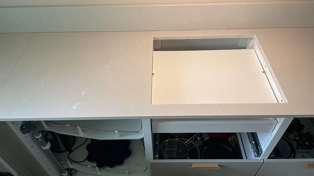 Køkkenbordplade i Silestone Desert Silver, Skanör – billede 4