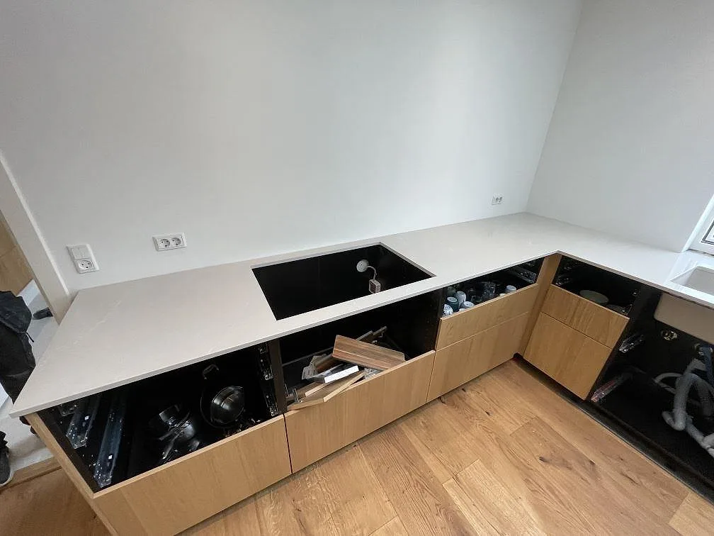 Køkkenbordplade i Silestone Desert Silver, Svendborg – billede 2