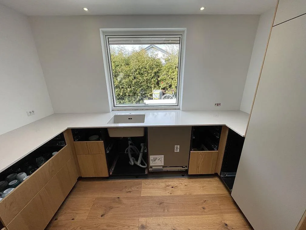 Køkkenbordplade i Silestone Desert Silver, Svendborg – billede 3
