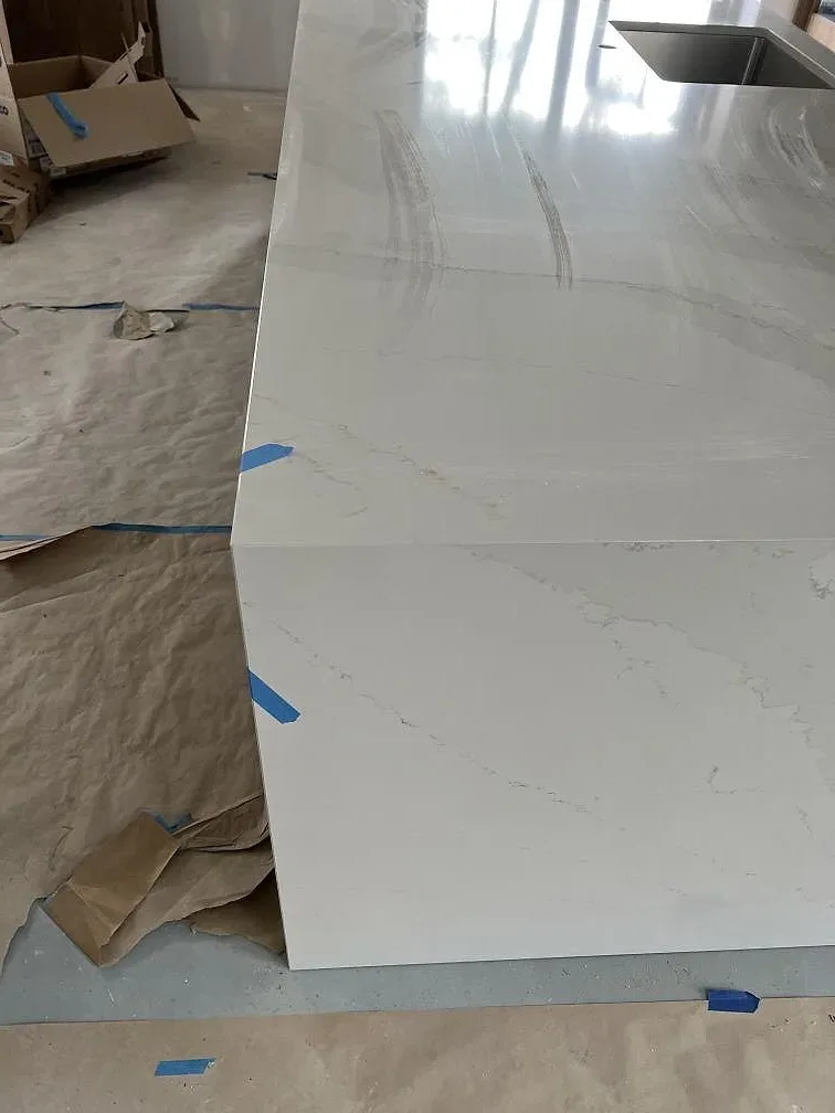Køkkenbordplade i Silestone Eternal Calacatta Gold, Åhus – billede 8