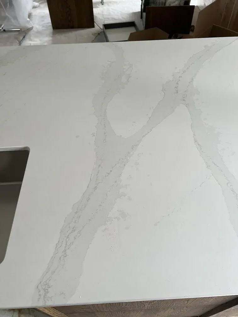 Køkkenbordplade i Silestone Eternal Calacatta Gold, Åhus – billede 7