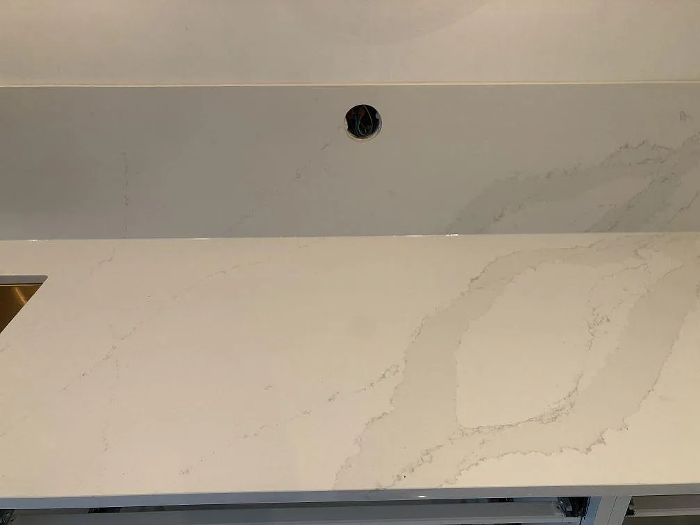 Køkkenbordplade i Silestone Eternal Calacatta Gold, Höör – billede 4