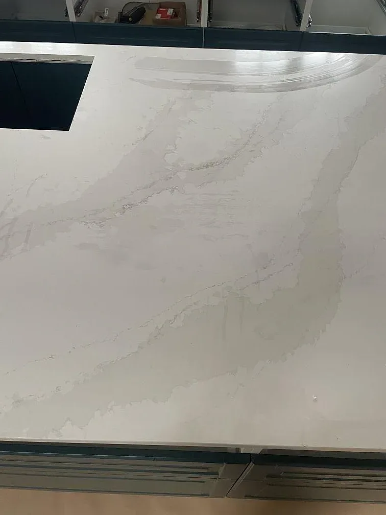 Køkkenbordplade i Silestone Eternal Calacatta Gold, Hornbæk – billede 2