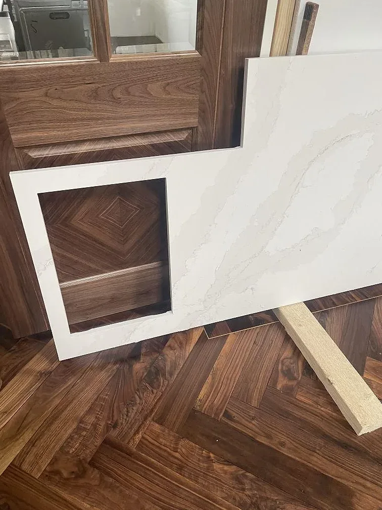 Køkkenbordplade i Silestone Eternal Calacatta Gold, Hornbæk – billede 3