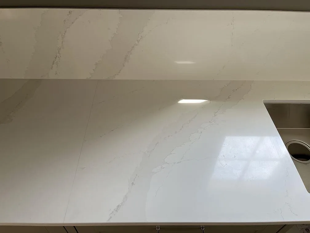 Køkkenbordplade i Silestone Eternal Calacatta Gold, Löddeköpinge – billede 5