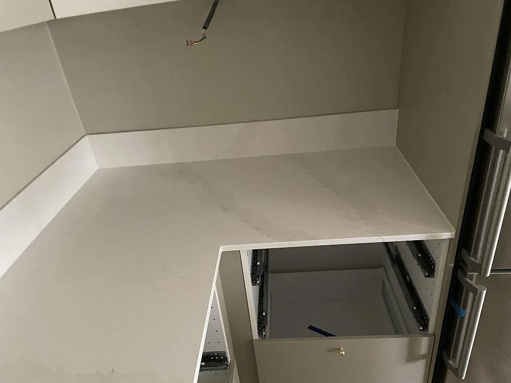 Køkkenbordplade i Silestone Eternal Calacatta Gold, Malmö