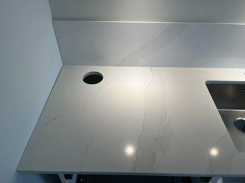 Køkkenbordplade i Silestone Eternal Calacatta Gold, Malmö – billede 5
