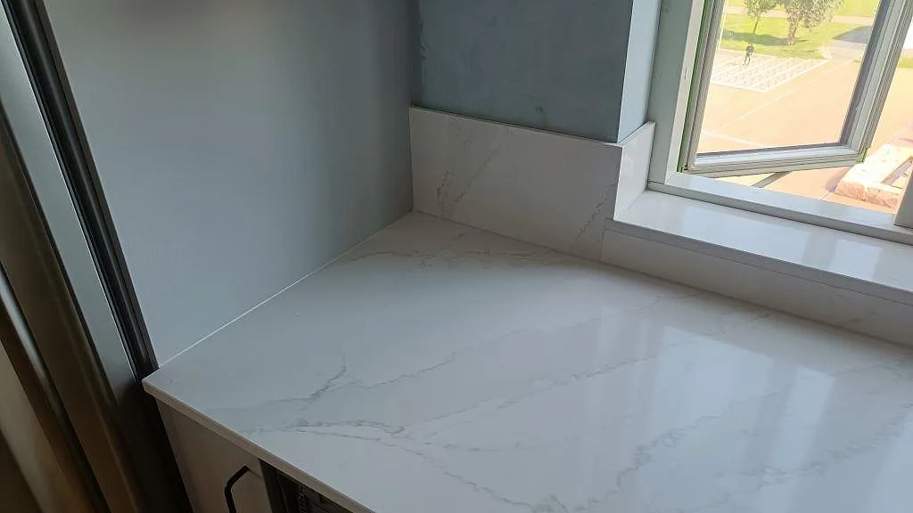 Køkkenbordplade i Silestone Eternal Calacatta Gold, Malmö – billede 2