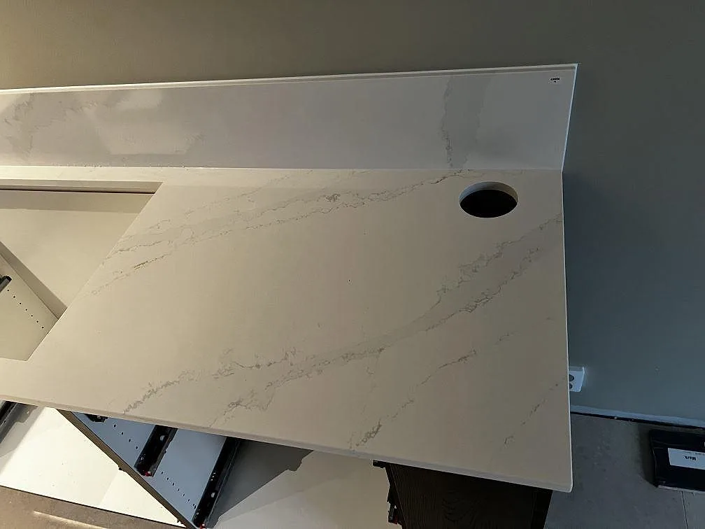 Køkkenbordplade i Silestone Eternal Calacatta Gold, Malmö – billede 2
