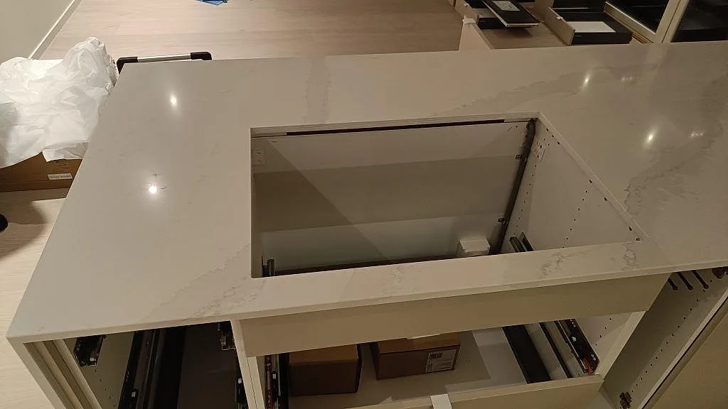 Køkkenbordplade i Silestone Eternal Calacatta Gold, Onsala – billede 5