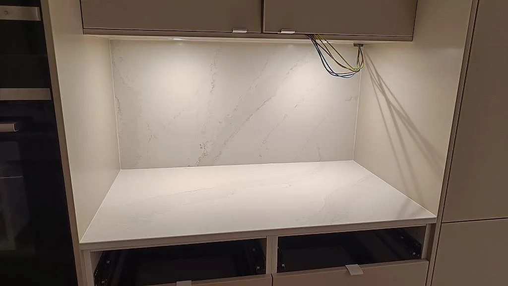 Køkkenbordplade i Silestone Eternal Calacatta Gold, Onsala – billede 6