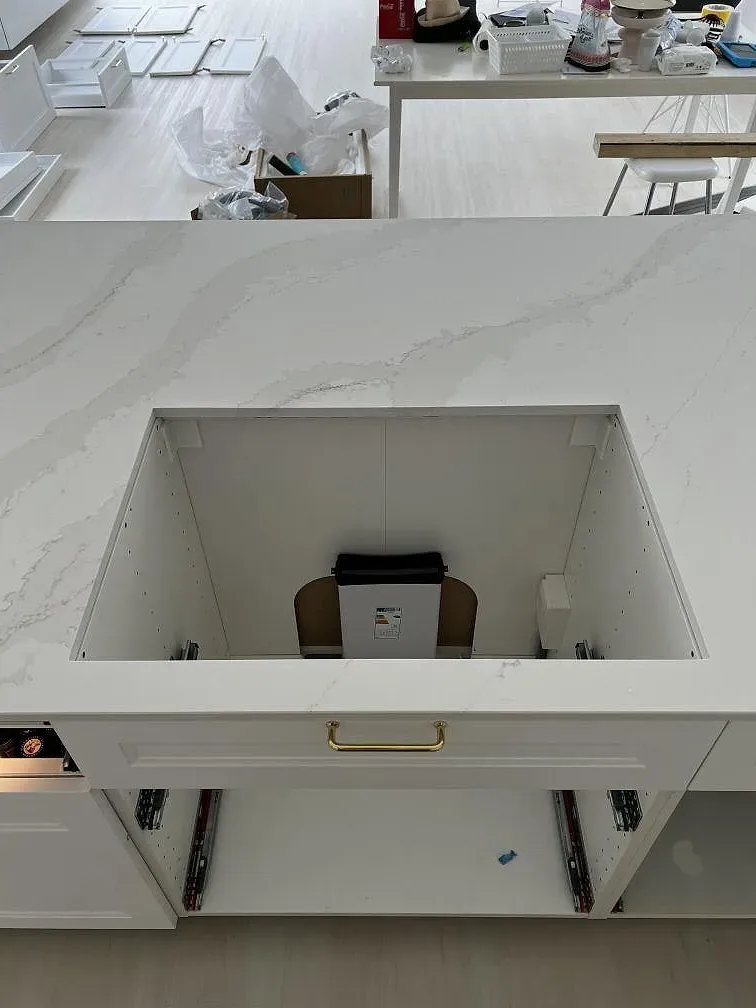 Køkkenbordplade i Silestone Eternal Calacatta Gold, Simrishamn – billede 6