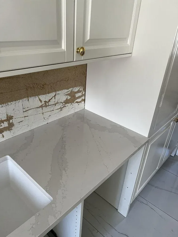 Køkkenbordplade i Silestone Eternal Calacatta Gold, Skövde – billede 2