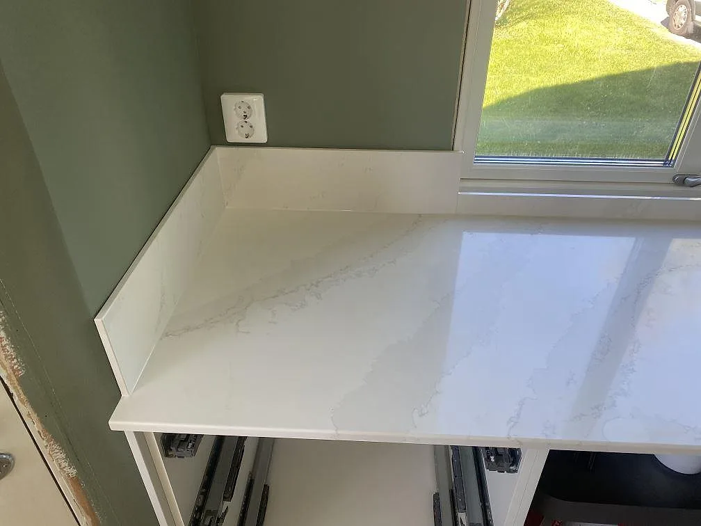 Køkkenbordplade i Silestone Eternal Calacatta Gold, Skövde – billede 6