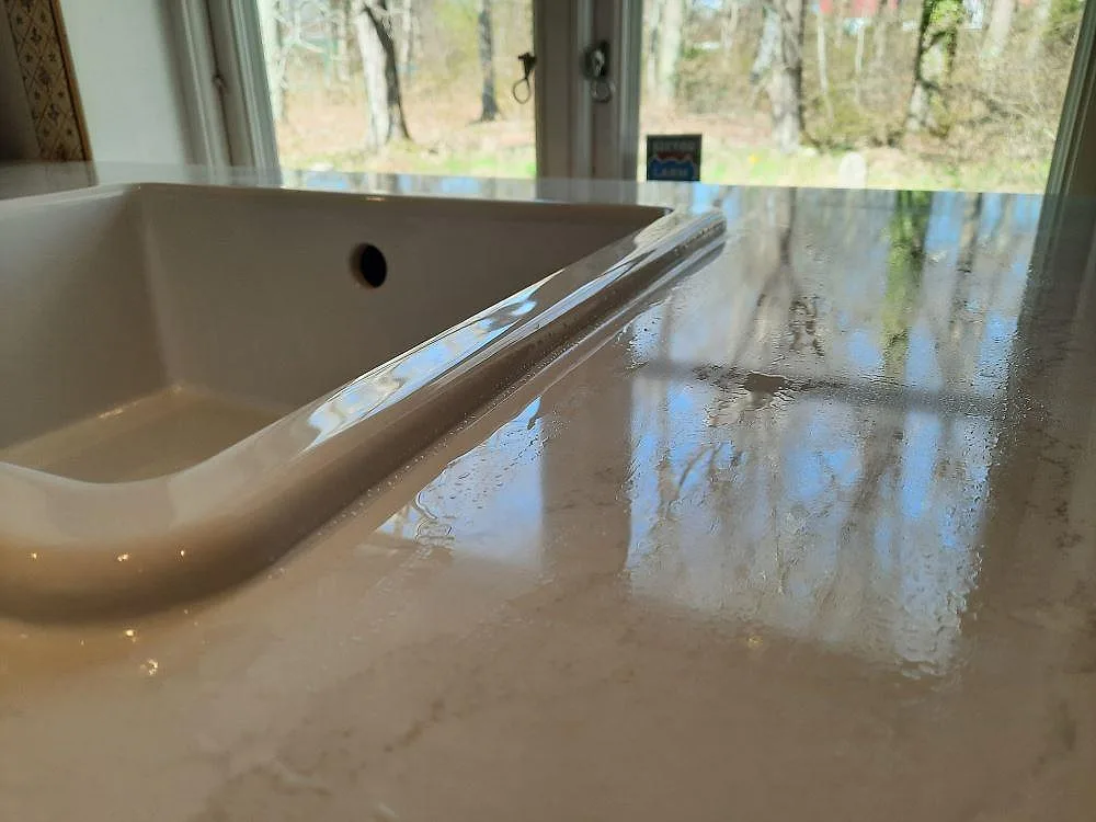 Køkkenbordplade i Silestone Eternal Calacatta Gold, Vejbystrand – billede 2
