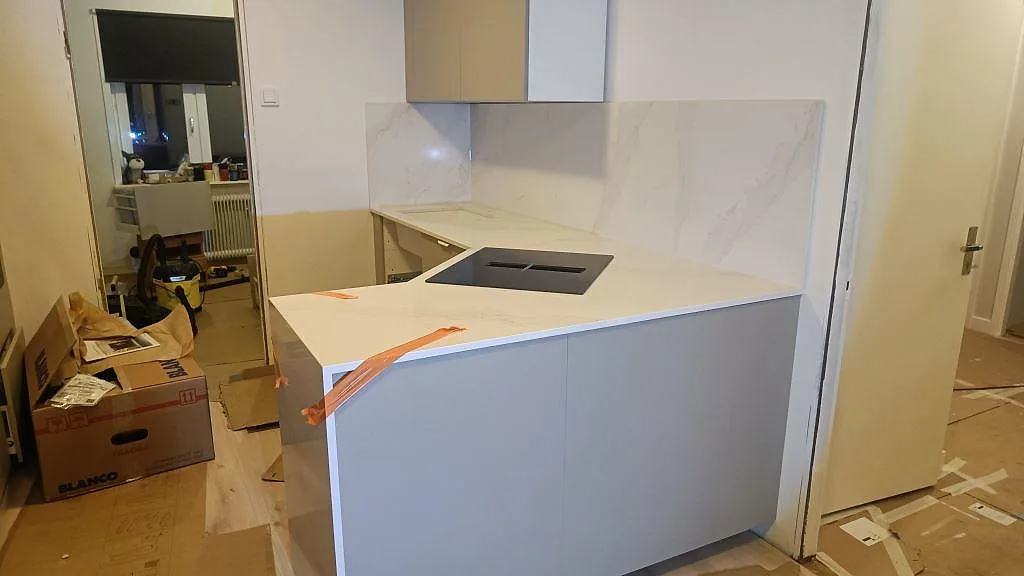 Køkkenbordplade i Silestone Eternal Calacatta Gold, Vellinge – billede 2