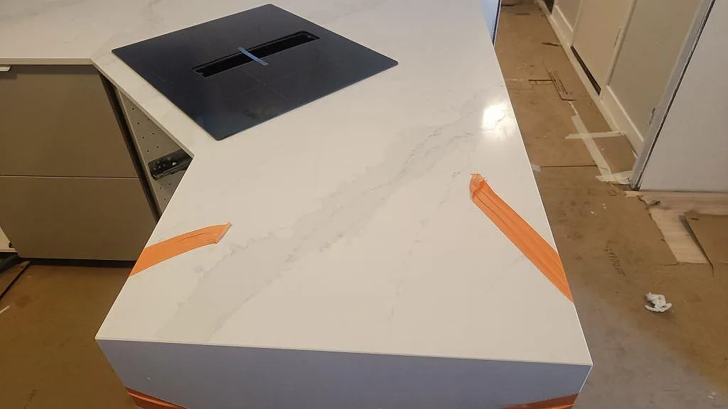 Køkkenbordplade i Silestone Eternal Calacatta Gold, Vellinge – billede 5