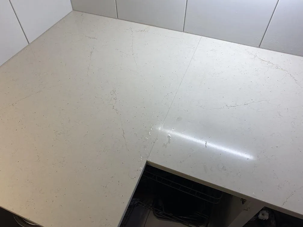 Køkkenbordplade i Silestone Eternal Marfil, Lomma – billede 6