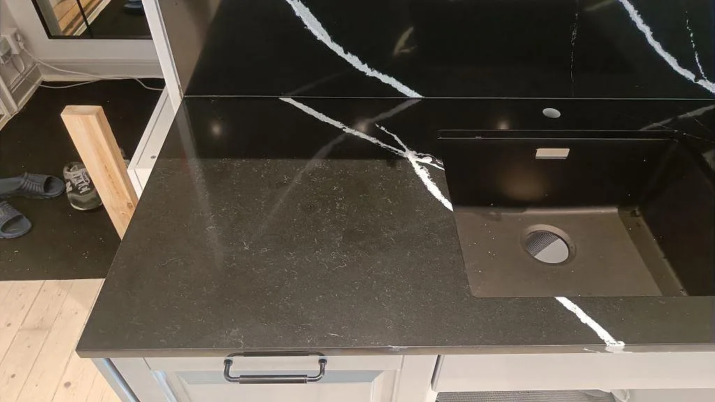 Køkkenbordplade i Silestone Eternal Marquina, Malmö – billede 6