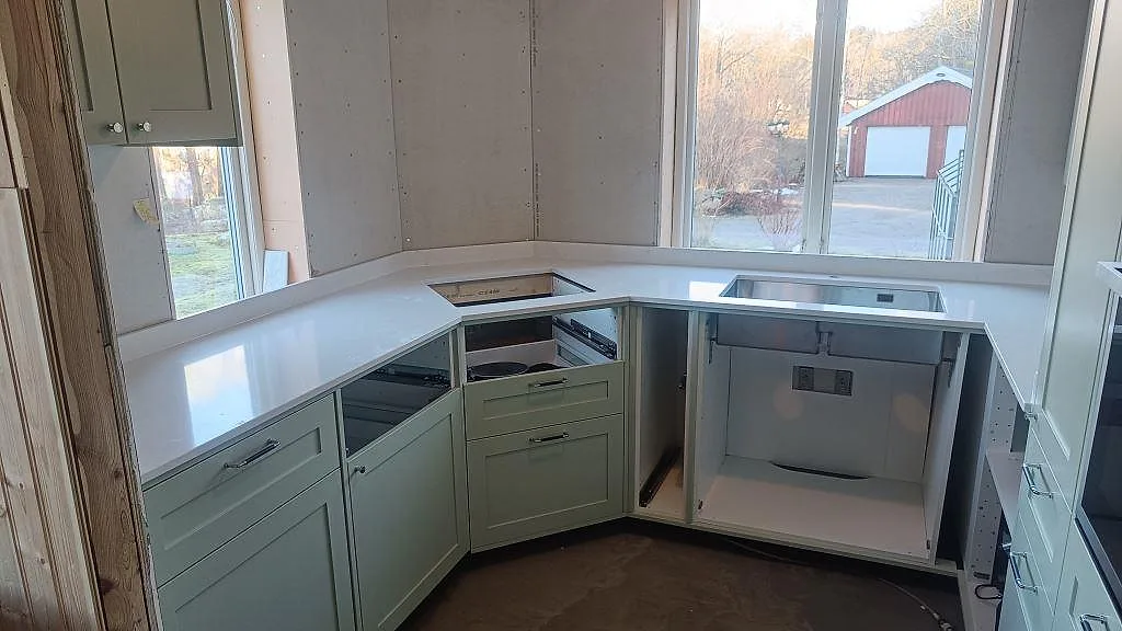 Køkkenbordplade i Silestone Eternal Statuario, Alingsås