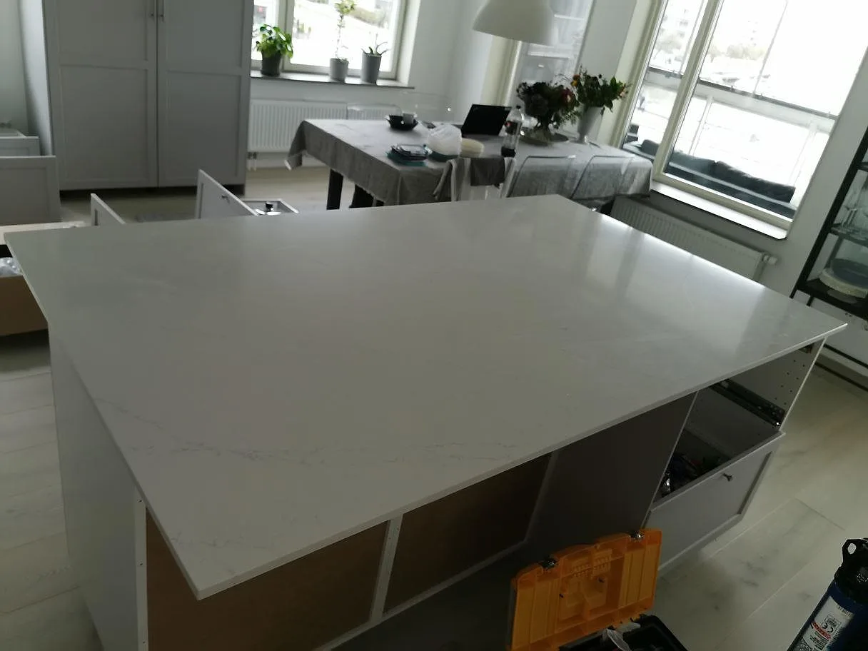 Køkkenø i Silestone Eternal Statuario, Göteborg