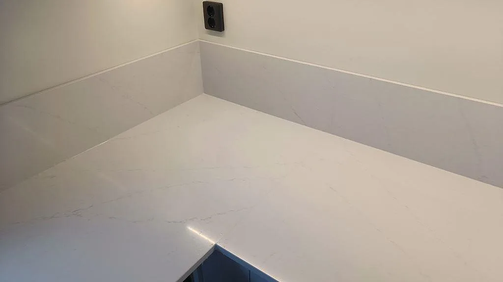 Køkkenbordplade i Silestone Eternal Statuario, Karlshamn – billede 3