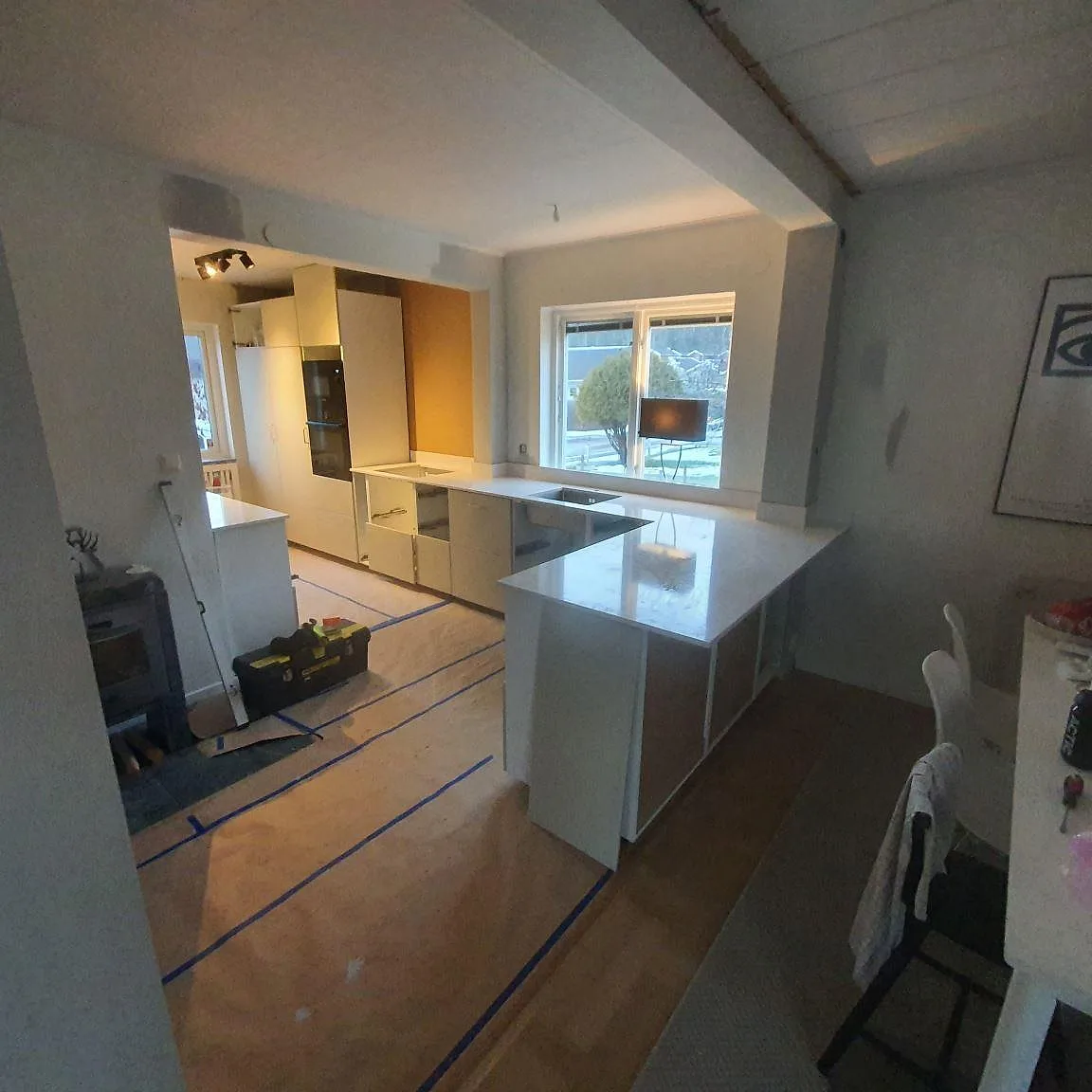 Køkkenbordplade i Silestone Eternal Statuario, Karlstad – billede 2