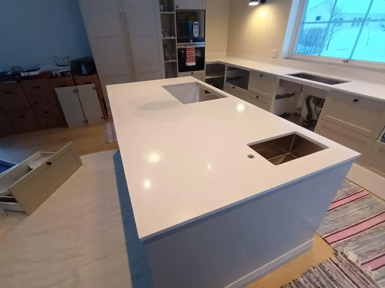 Køkkenbordplade i Silestone Eternal Statuario, Leksand – billede 2