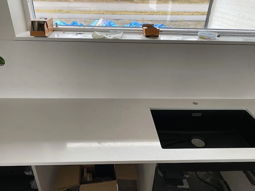 Køkkenbordplade i Silestone Eternal Statuario, Ljungby