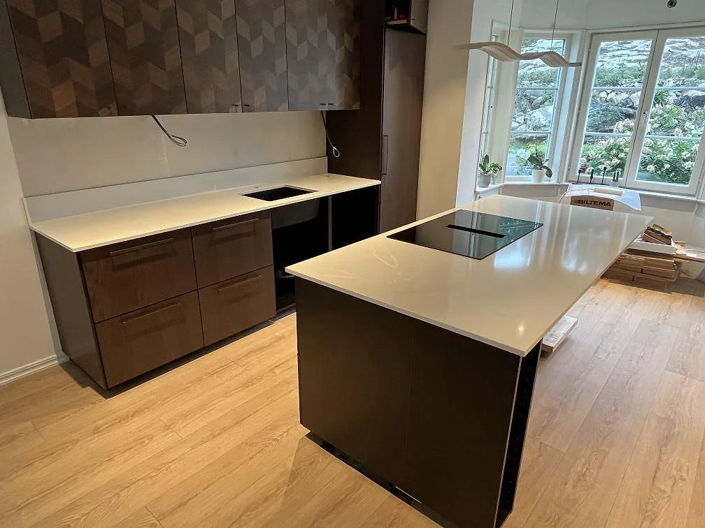 Køkkenbordplade i Silestone Eternal Statuario, Rönninge