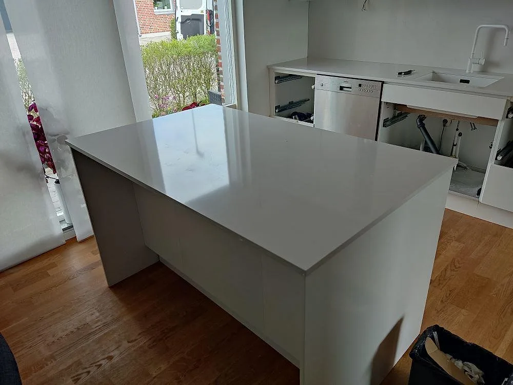 Køkkenø i Silestone Eternal Statuario, Tygelsjö