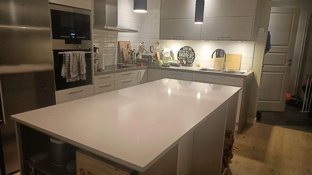 Køkkenbordplade i Silestone Eternal Statuario, Varberg