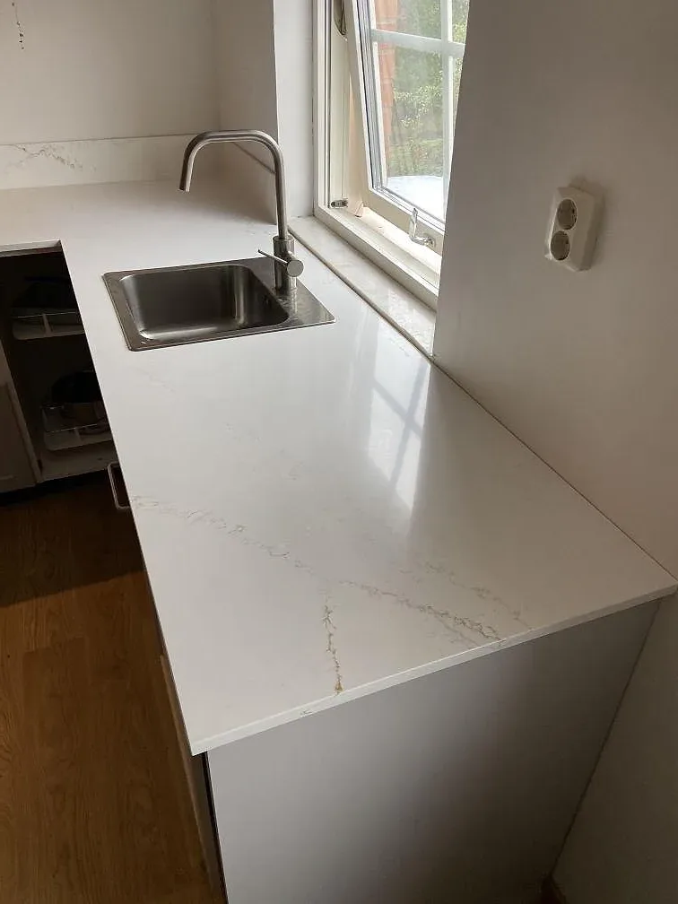 Køkkenbordplade i Silestone Ethereal Glow, Lund – billede 5