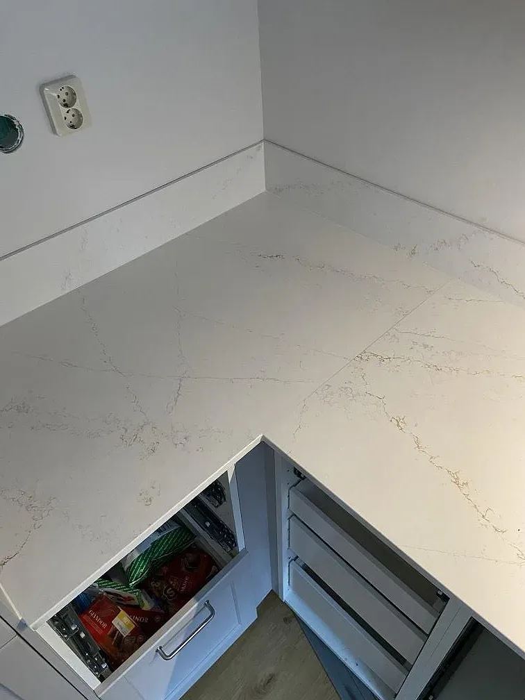 Køkkenbordplade i Silestone Ethereal Glow, Lund – billede 6