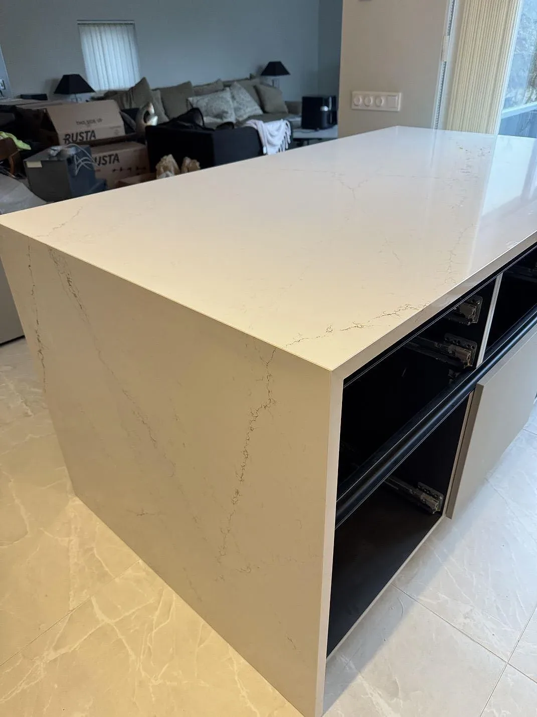 Køkkenbordplade i Silestone Ethereal Glow, Lund – billede 7