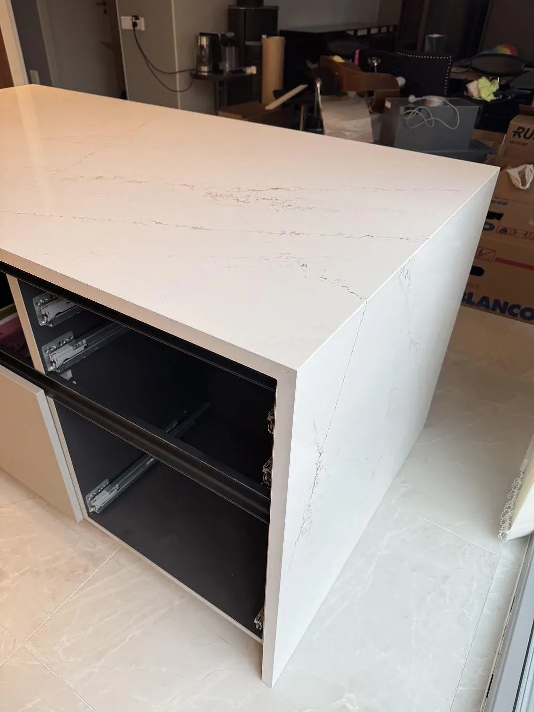 Køkkenbordplade i Silestone Ethereal Glow, Lund – billede 8