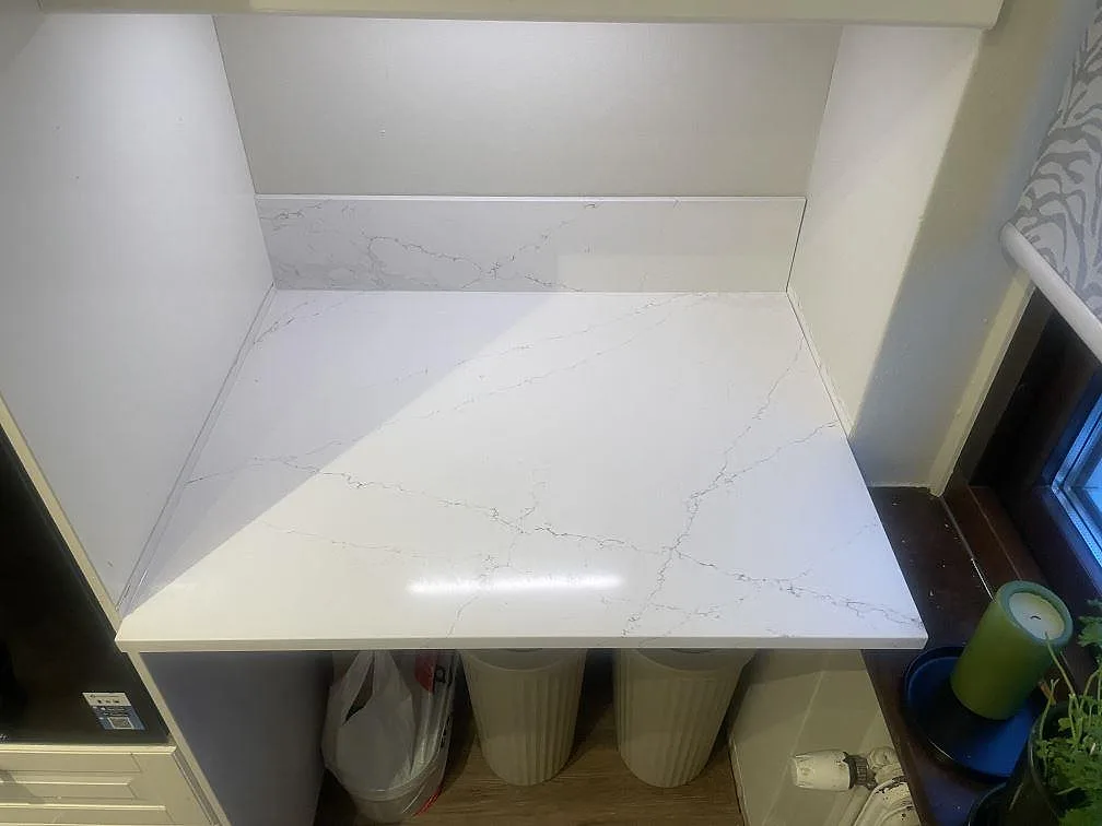 Køkkenbordplade i Silestone Ethereal Haze, Helsingborg – billede 7